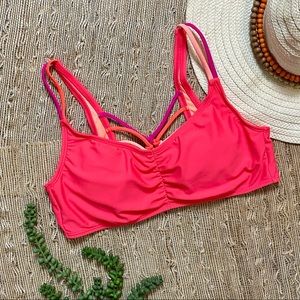 Xhilaration | Bikini Swim Top Bright Pink Size Large